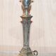 Paire lampes candélabres corinthiennes argent sterling James Bembridge 1879