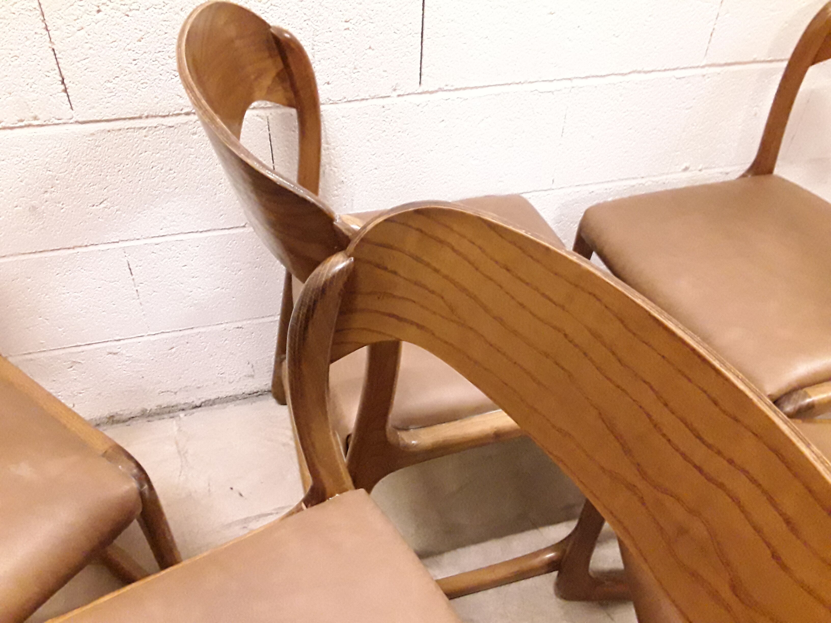 Following 5 chairs "sled" Baumann