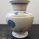 Old vase quimper henriot ceramic white décor blue rooster vintage