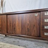 H.P. Hansen vintage rosewood Danish sideboard, TV cabinet 60s