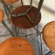 Lot de 7 tabourets tripodes vintage style industriel 1960-80’s