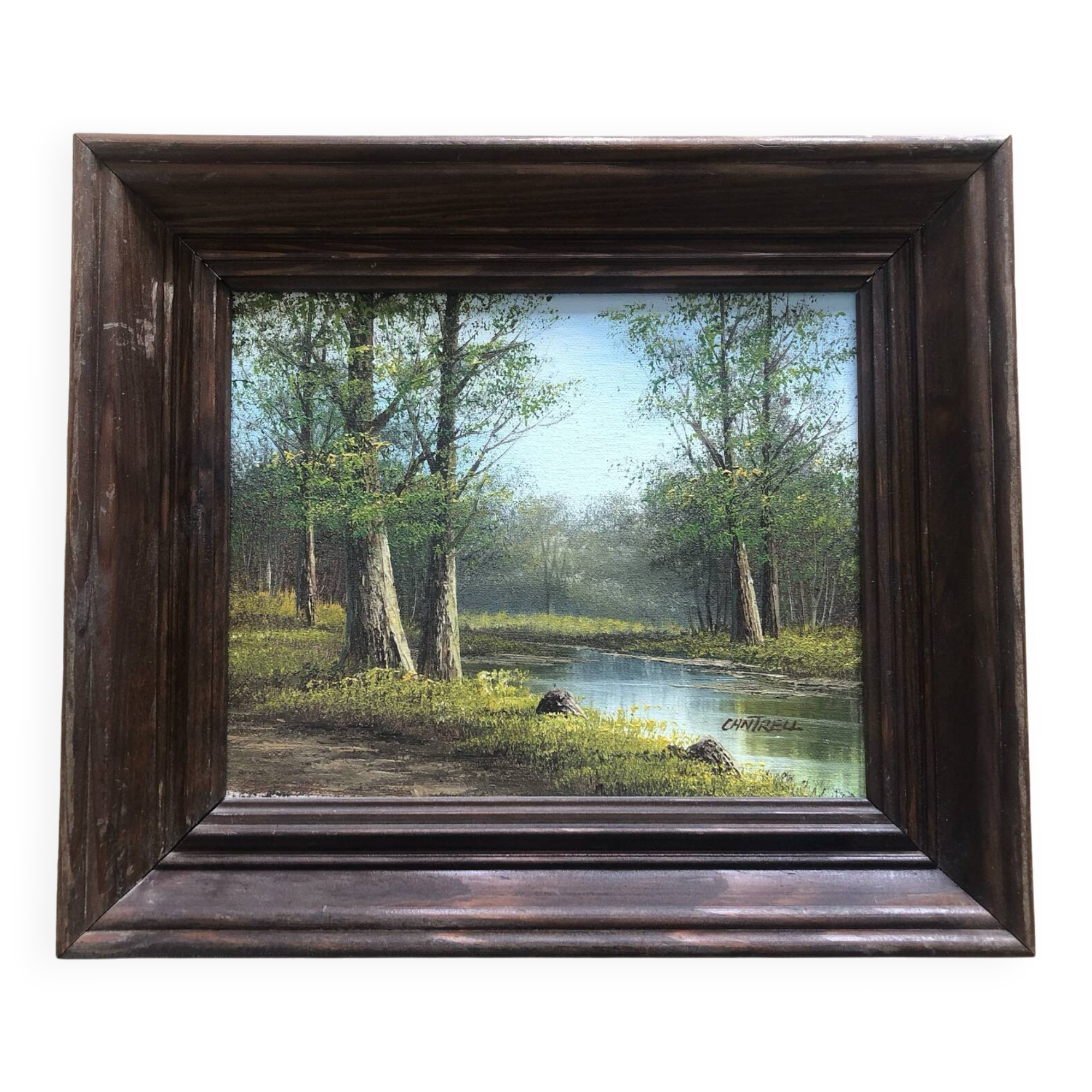 Old oil painting signed Cantrell