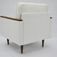 Original 70's armchair ZWP-08, fully restored, Bouclé, white