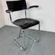 Chaise cantilever en acier chromé tubulaire Bauhaus vintage, années 1930