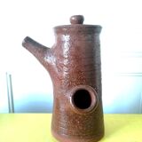 Teapot signed in terracotta 1960s