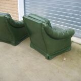 Pair of Schesterfield armchairs