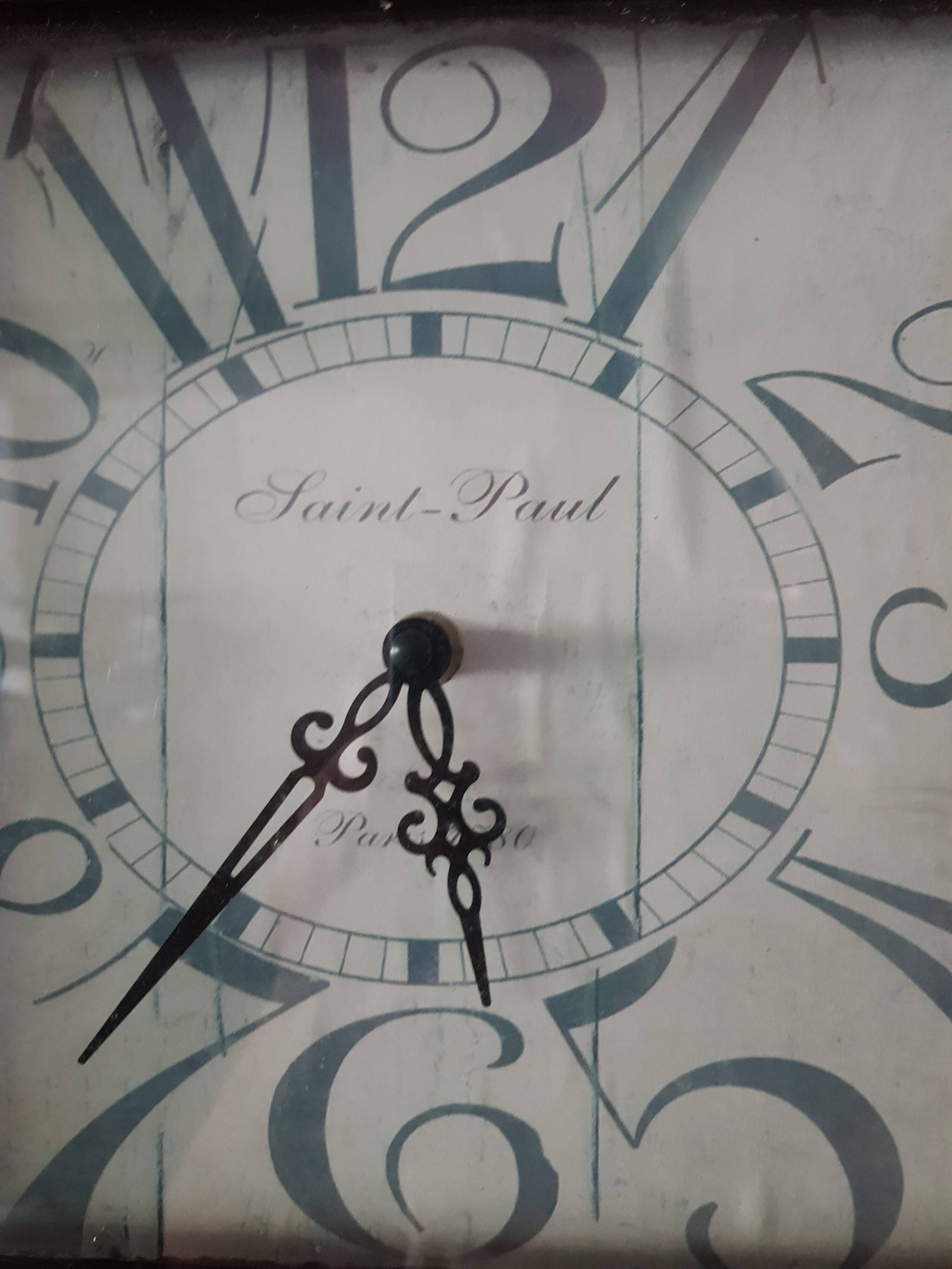 Pendule porte-clés style industriel