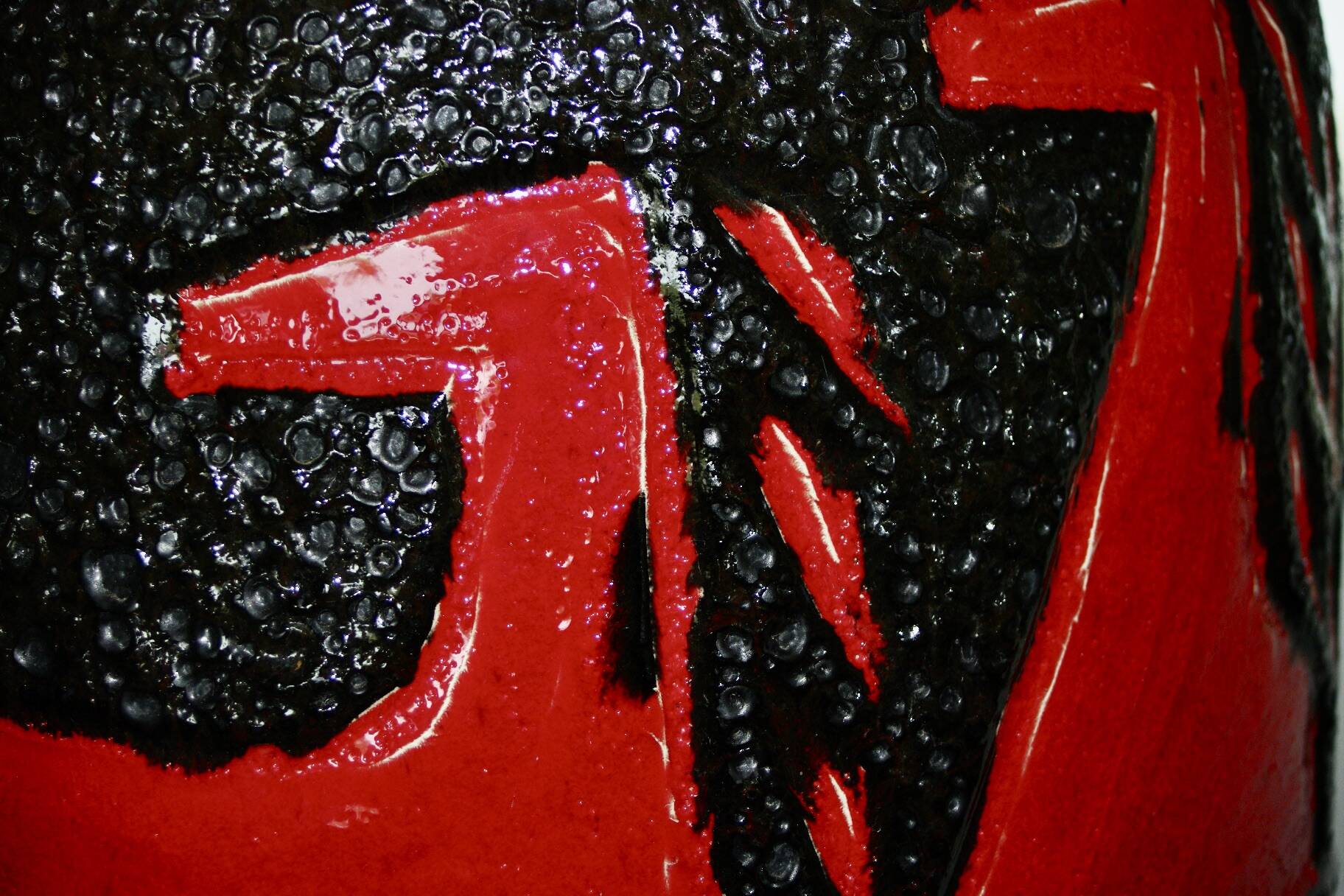 Large vintage ceramic vase from scheurich germany 1970