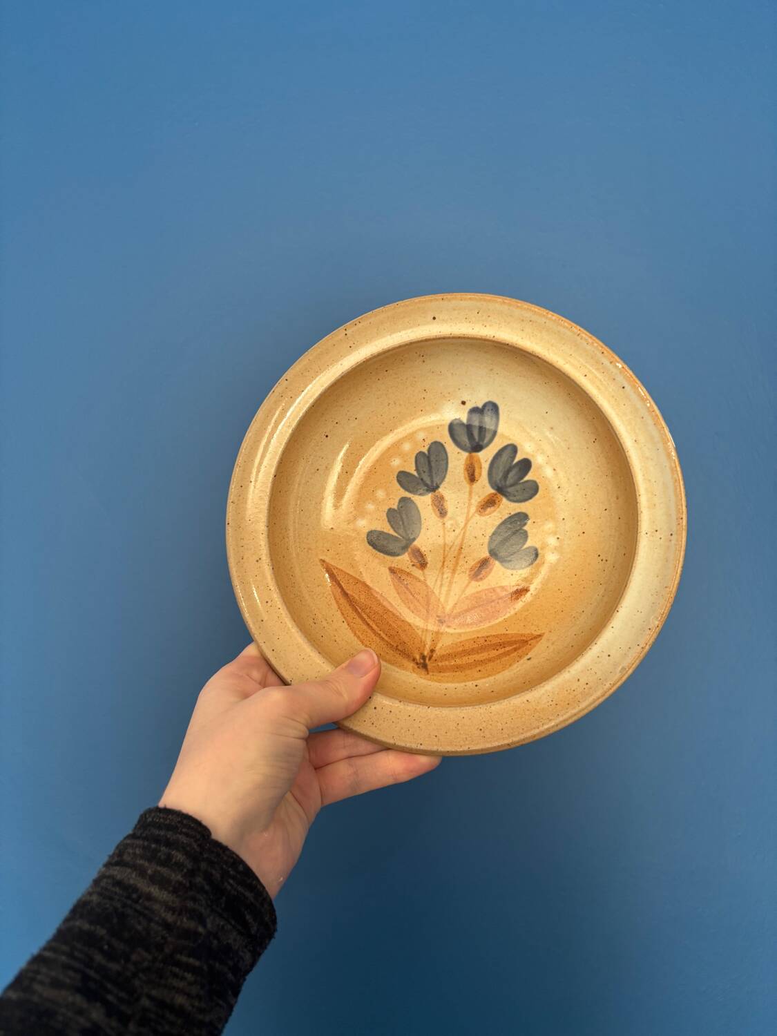 Set of 5 deep plates in stoneware – Atelier du Marais – Art ceramics