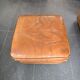 Roche Bobois vintage lounge from the 80s – cognac buffalo leather – 2 sofas + pouf