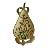 Coupelle poire émaillée en laiton