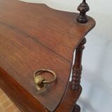 Old shelf to hang or lay in walnut and turned wood