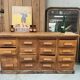 Antique haberdashery cabinet in oak