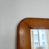 Vintage 70s pine mirror