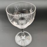 Set of 5 cut crystal glasses