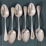 Antique Christofle Marot Bérain cutlery set – Silver-plated metal – 35 pieces for 6 people