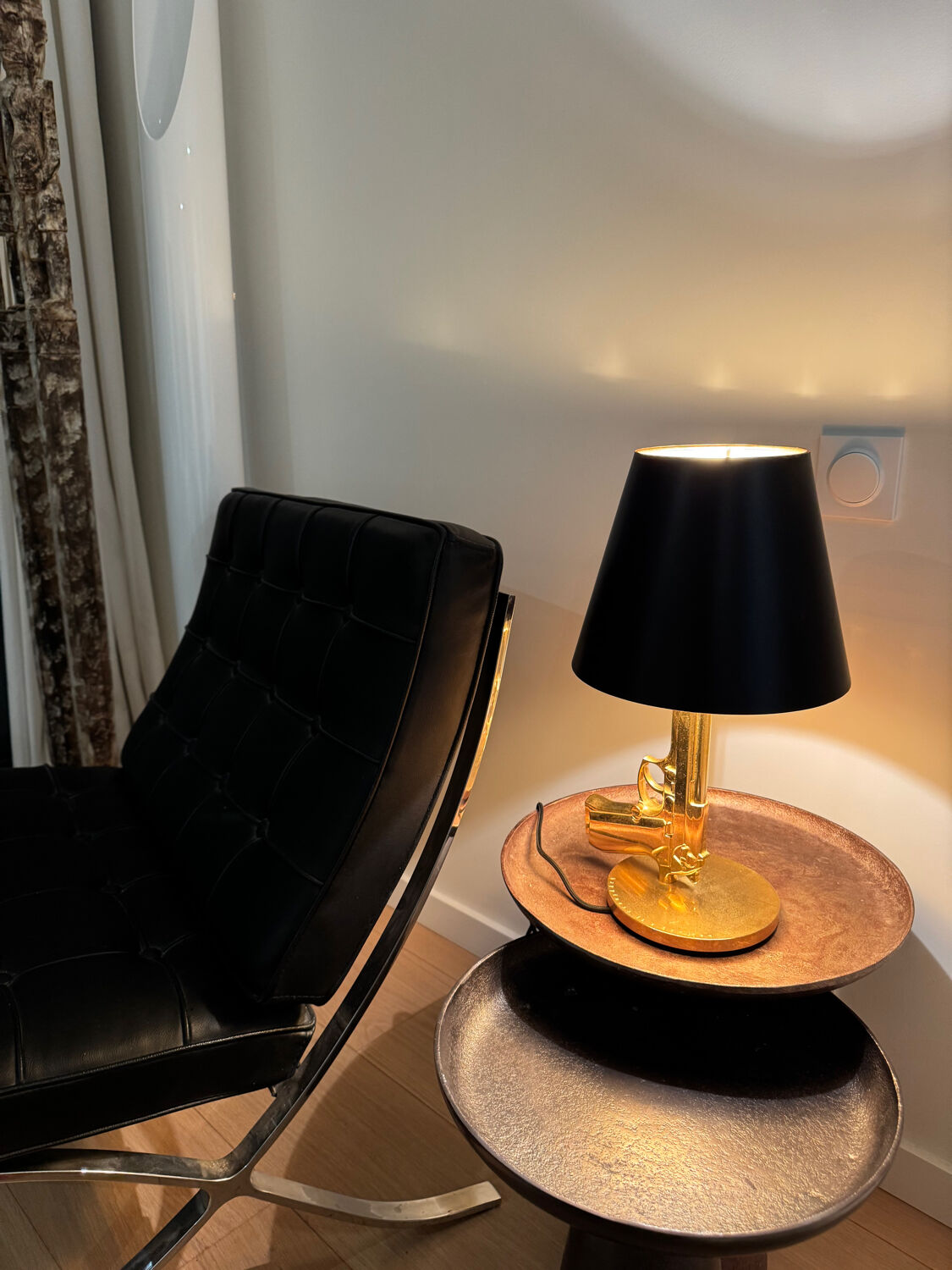 Flos – Bedside Gun – Philippe Starck – Gold Finish