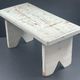 Small bench of lace maker of artisanal manufacture decoration year 70"