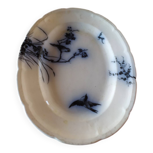 Plat faïence de Longwy