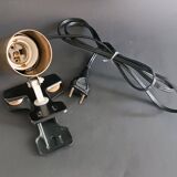 Parscot 1960s gold metal tube clamp lamp