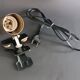 Parscot 1960s gold metal tube clamp lamp