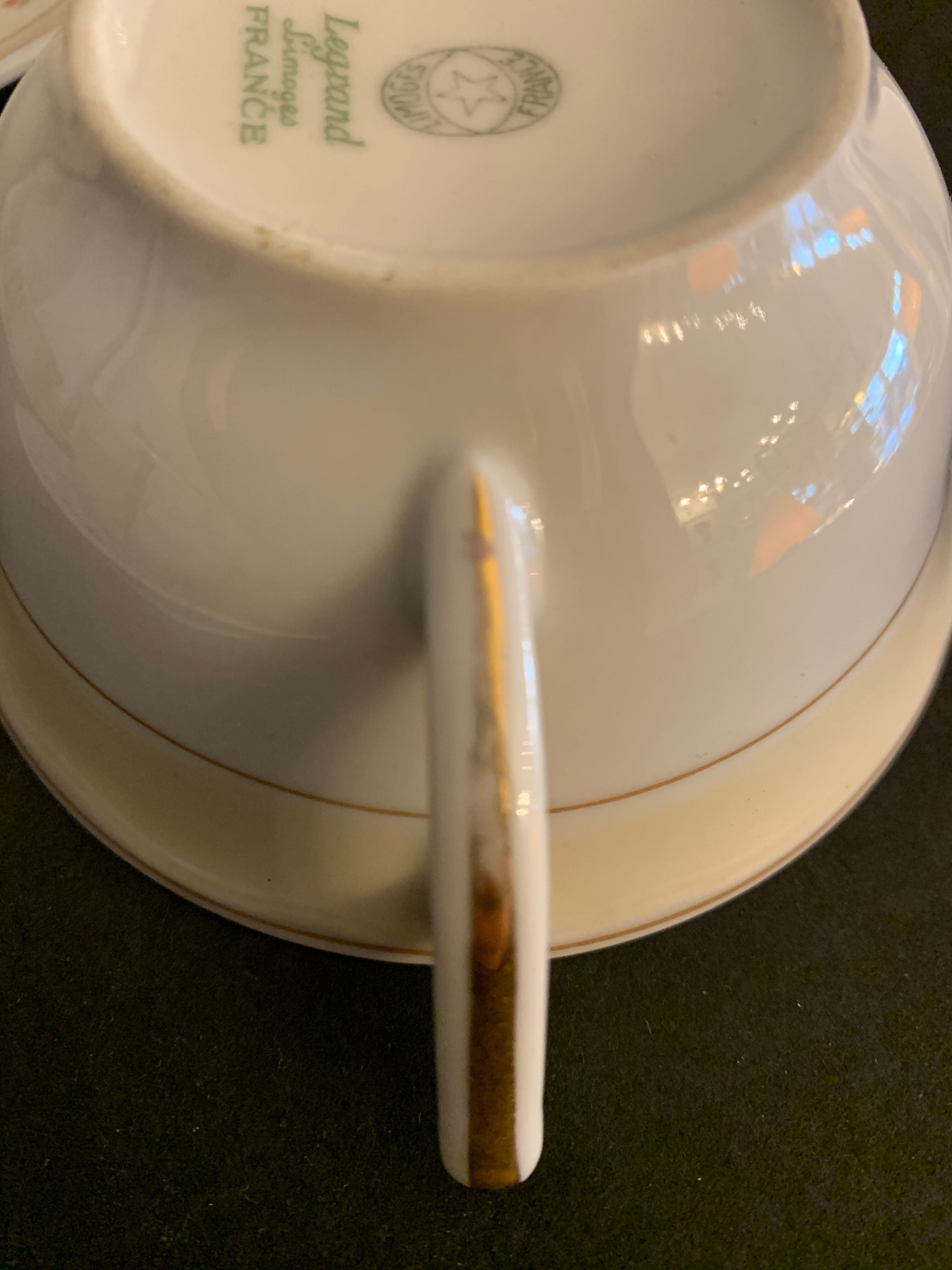 Limoges art deco porcelain coffee service by Legrand