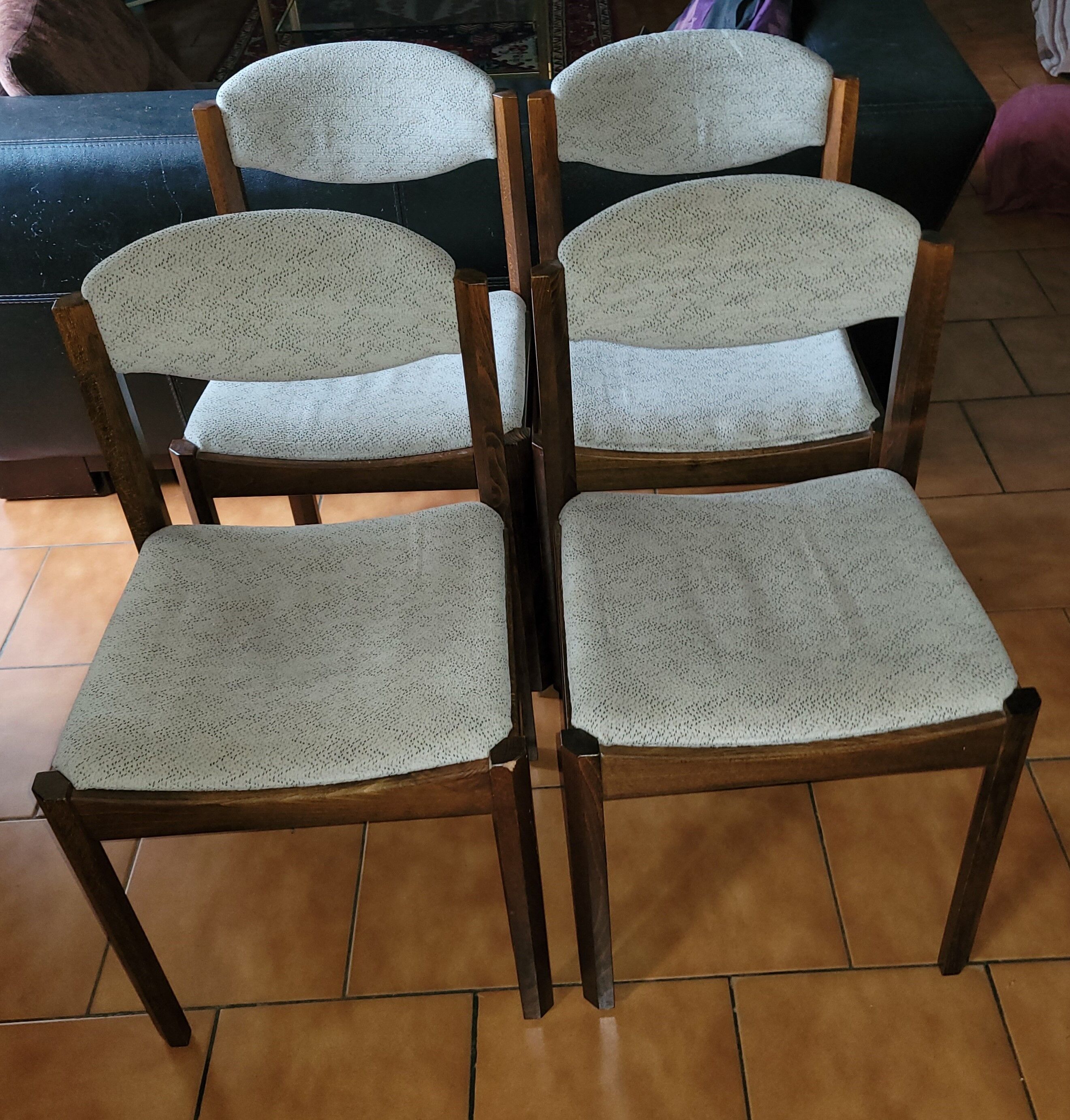 Set of 4 Self chairs 1970