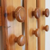 Pine wall coat rack