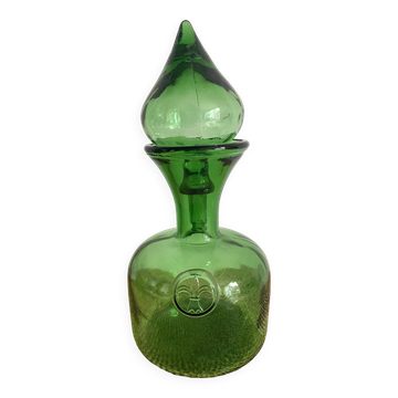 Carafe vintage en vert teinté