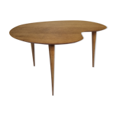Table basse vintage en forme de palette et pieds compas