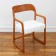 Fauteuil Baumann Traineau -Restauré - Tissu, mousse & sangles : neuf