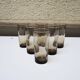 6 anciens verres longs fumé années 70