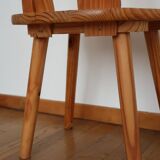 Pair of Scandinavian pine chairs