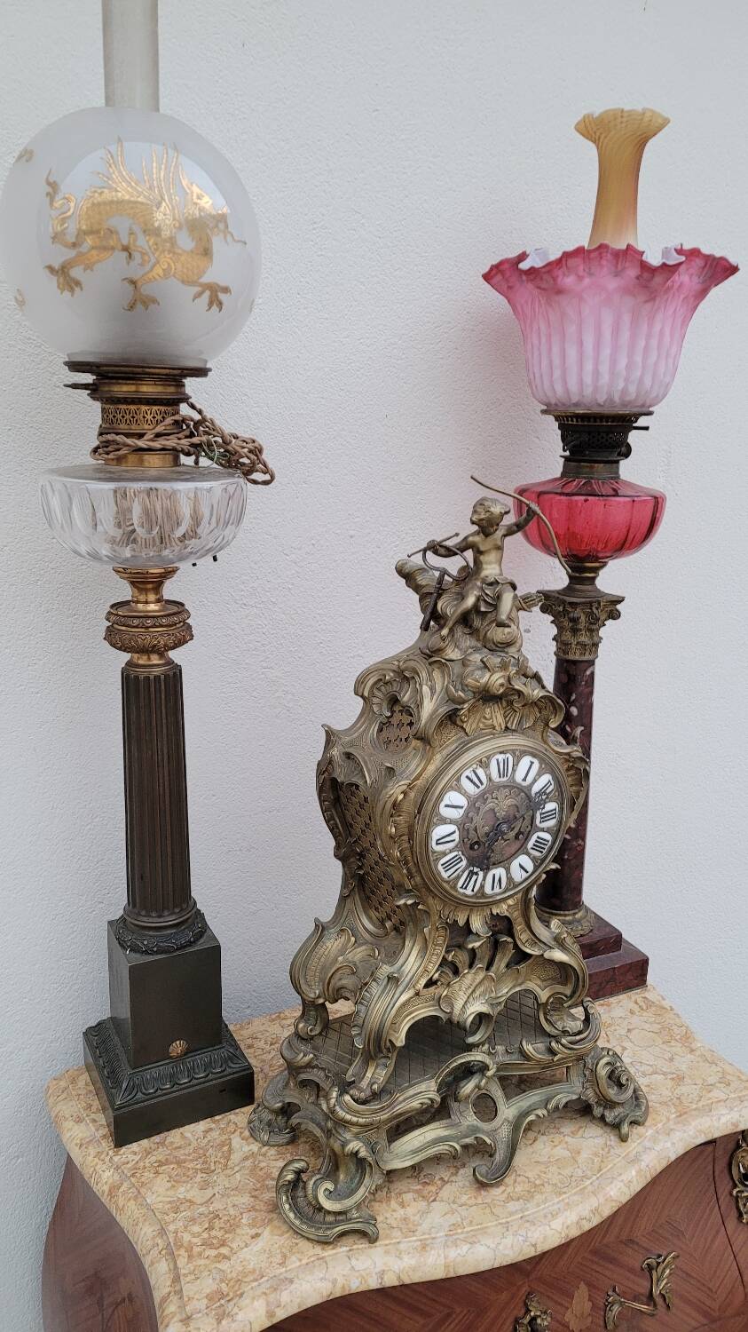Louis XV Style Commode Stamped in Richly Decorated Rosewood Marquetry