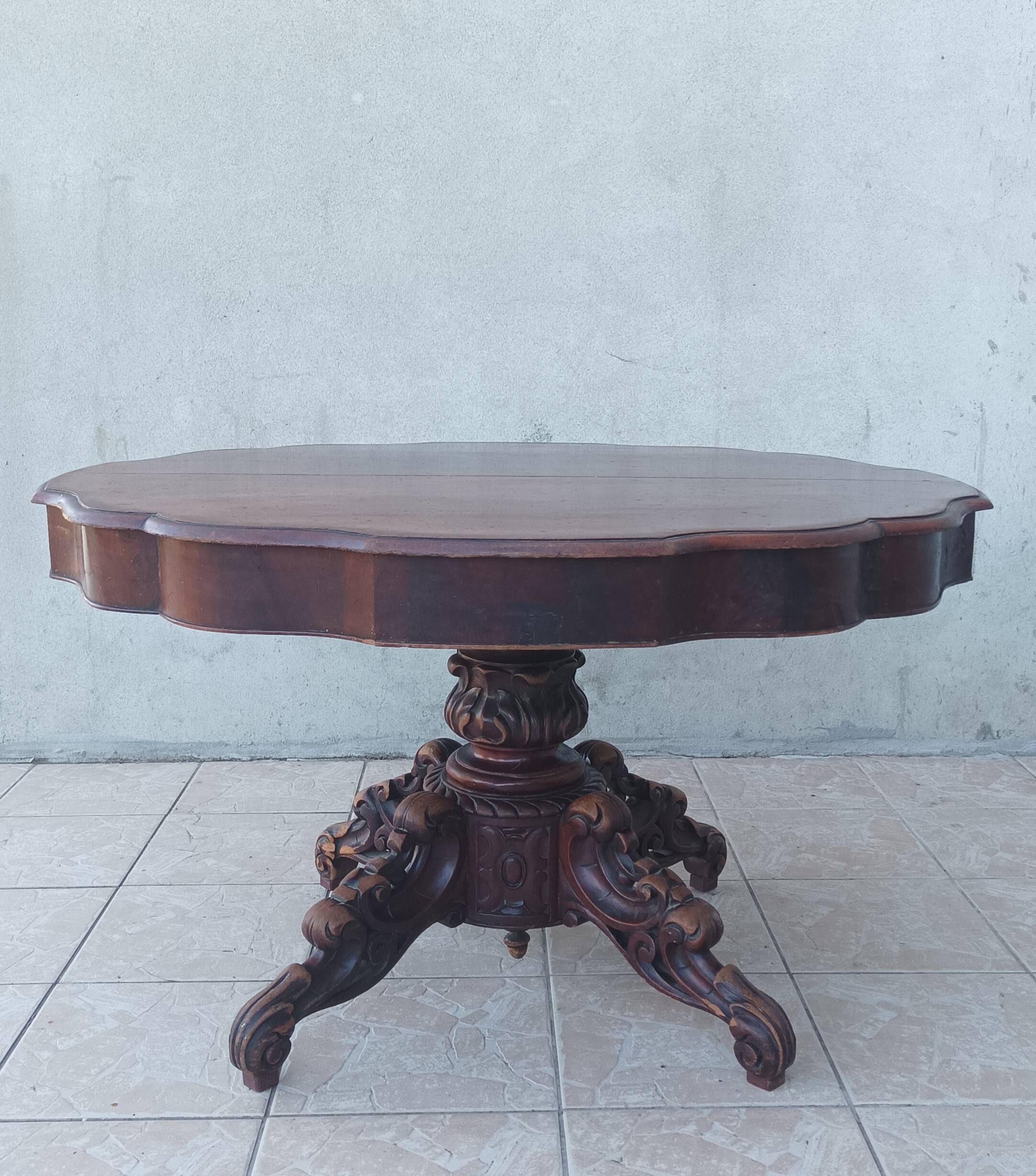 19th century English mahogany table