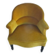 Old velvet shepherdess armchair mustard yellow