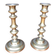 Pair Of Brass Candlesticks & Candlestick