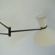Vintage diabolo wall lamp by René Mathieu for Lunel France 1950s