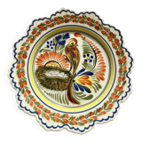 Decorative plate signed "henriot"