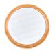 Round wall mirror, veb spanplattenwerk gotha germany, 1970s.