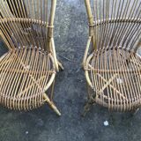 Chaise en rotin  d’audoux et minnet