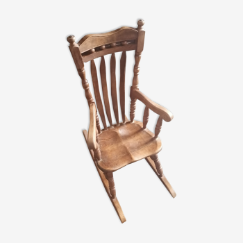 Rocking chair enfant bois vintage an 1970 80