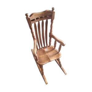 Rocking chair enfant bois vintage