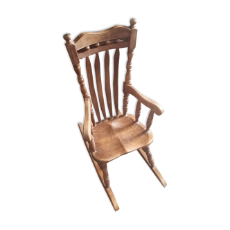 Rocking chair enfant bois vintage an 1970 80
