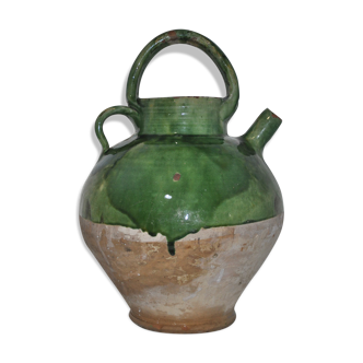 Jug in glazed old water pitcher southern france chevrette