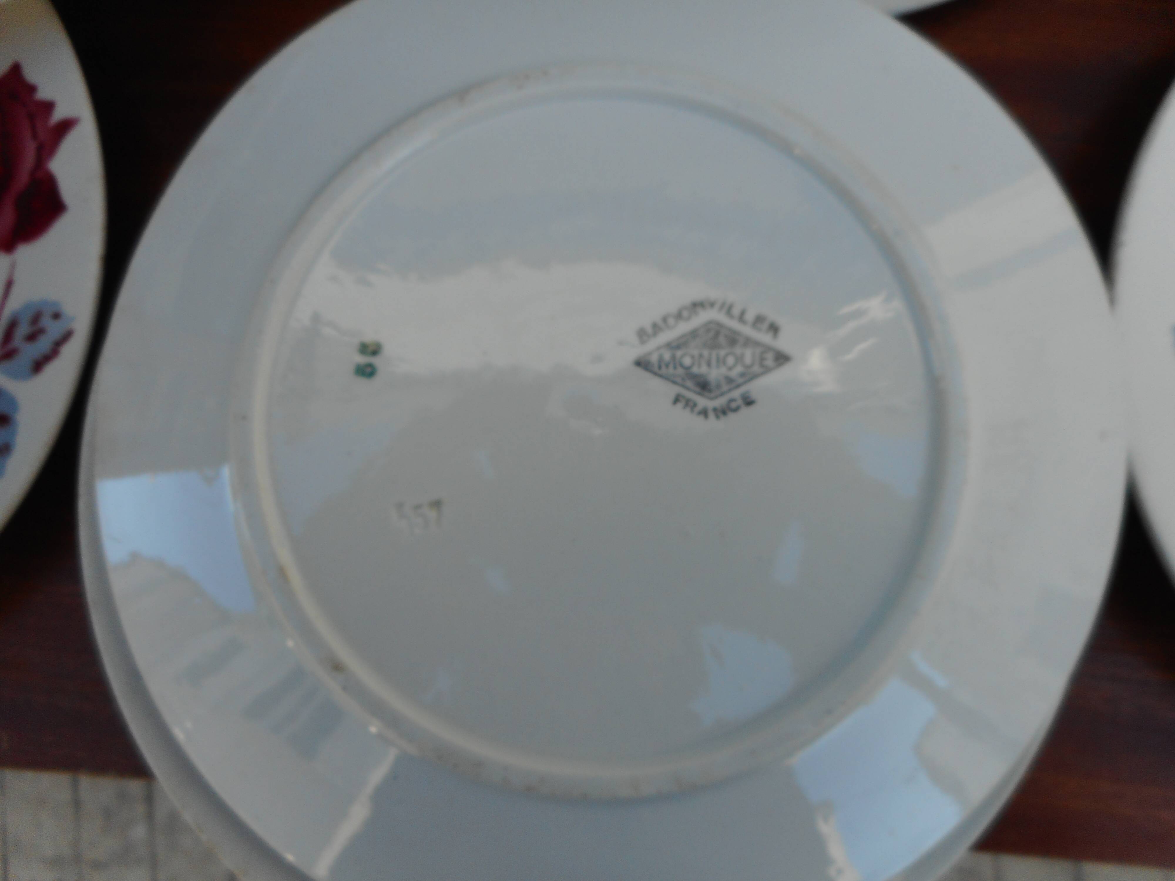 Badonviller earthenware plates