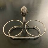 1 old aperitif server in metal and glass