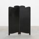 Art Nouveau Black Lacquered Two-Panel Screen with Hand-Painted Irises, Fran