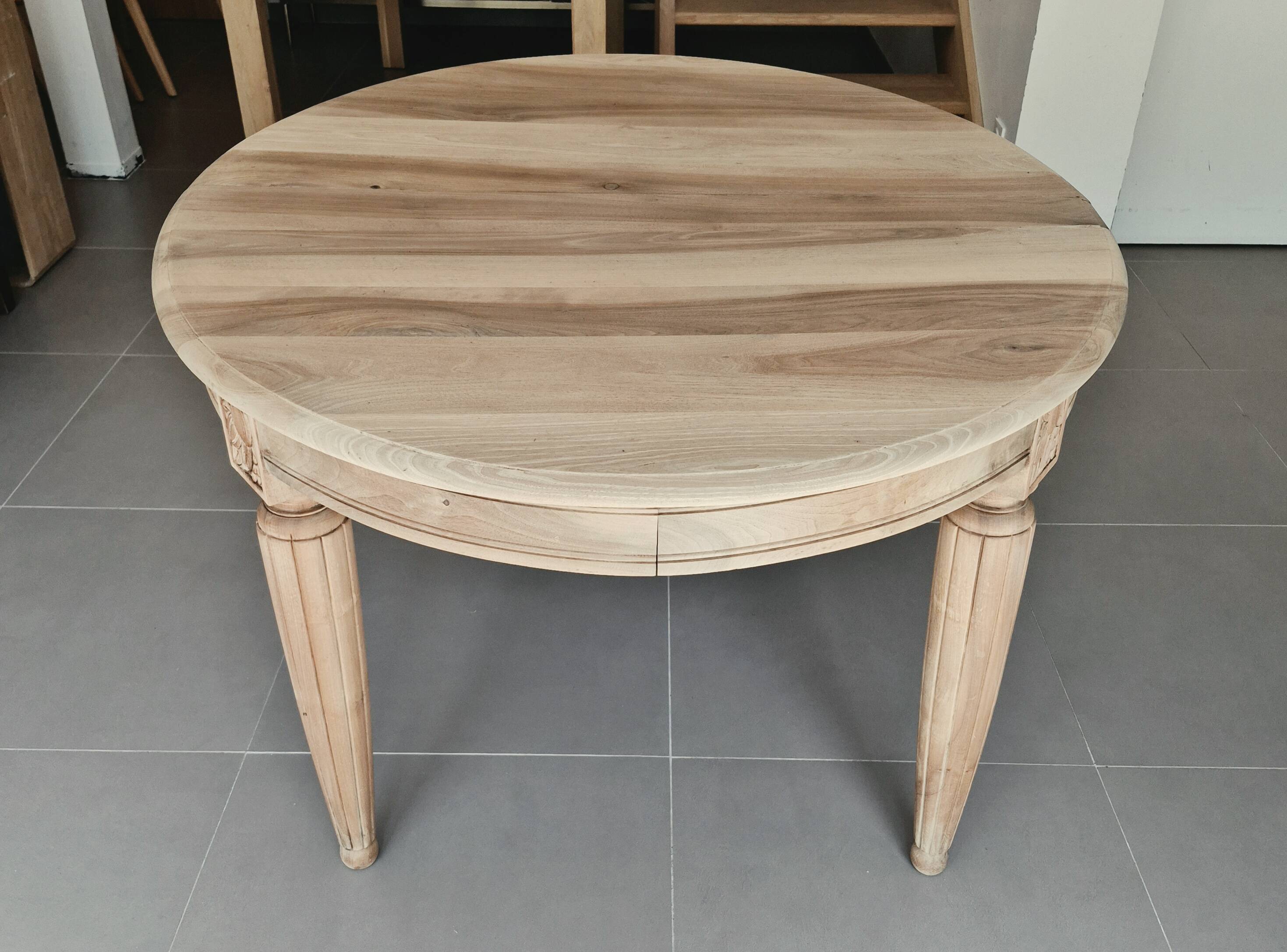 Table ronde extensible art déco