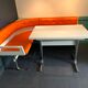 Vintage dining area bench and matching table
